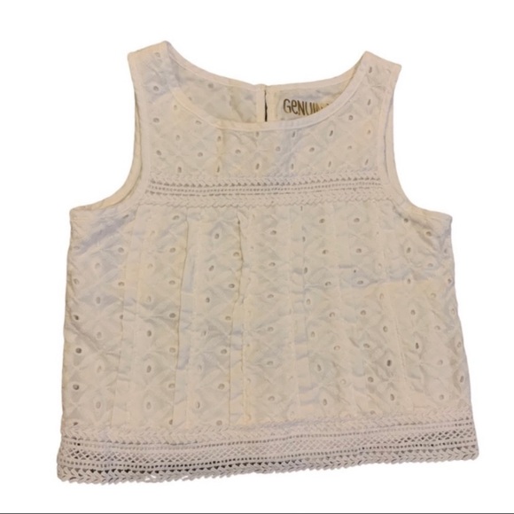 ❄️Genuine Kids by Oshkosh white sleeveless eyelet top
Size: 3T - Picture 4 of 10